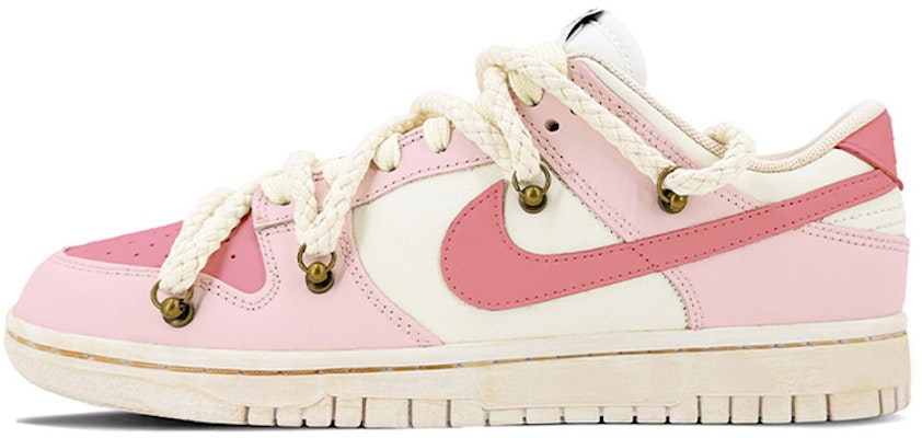 【定制球鞋】 Nike Dunk Low Retro 浸染 解構鞋帶 高街 vibe風氧化做 男生禮物 低幫 板鞋 男款 粉白 Buy 【定制球鞋】 Nike Dunk Low Retro 浸染 解構鞋帶 高街 vibe風氧化做 男生禮物 低幫 板鞋 男款 粉白