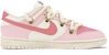 나이키 덩크 로우 레트로 '핑크 화이트 디컨스트럭티드' (커스텀) DJ6188-101(TeamK-水蜜桃QD)