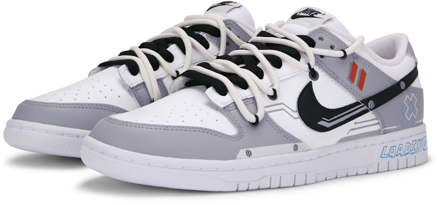 【客製化球鞋】 Nike Dunk Low Retro 機能 宇航 百搭 像素 電玩 低筒 板鞋 男款 灰白 Lookbook 【客製化球鞋】 Nike Dunk Low Retro 機能 宇航 百搭 像素 電玩 低筒 板鞋 男款 灰白