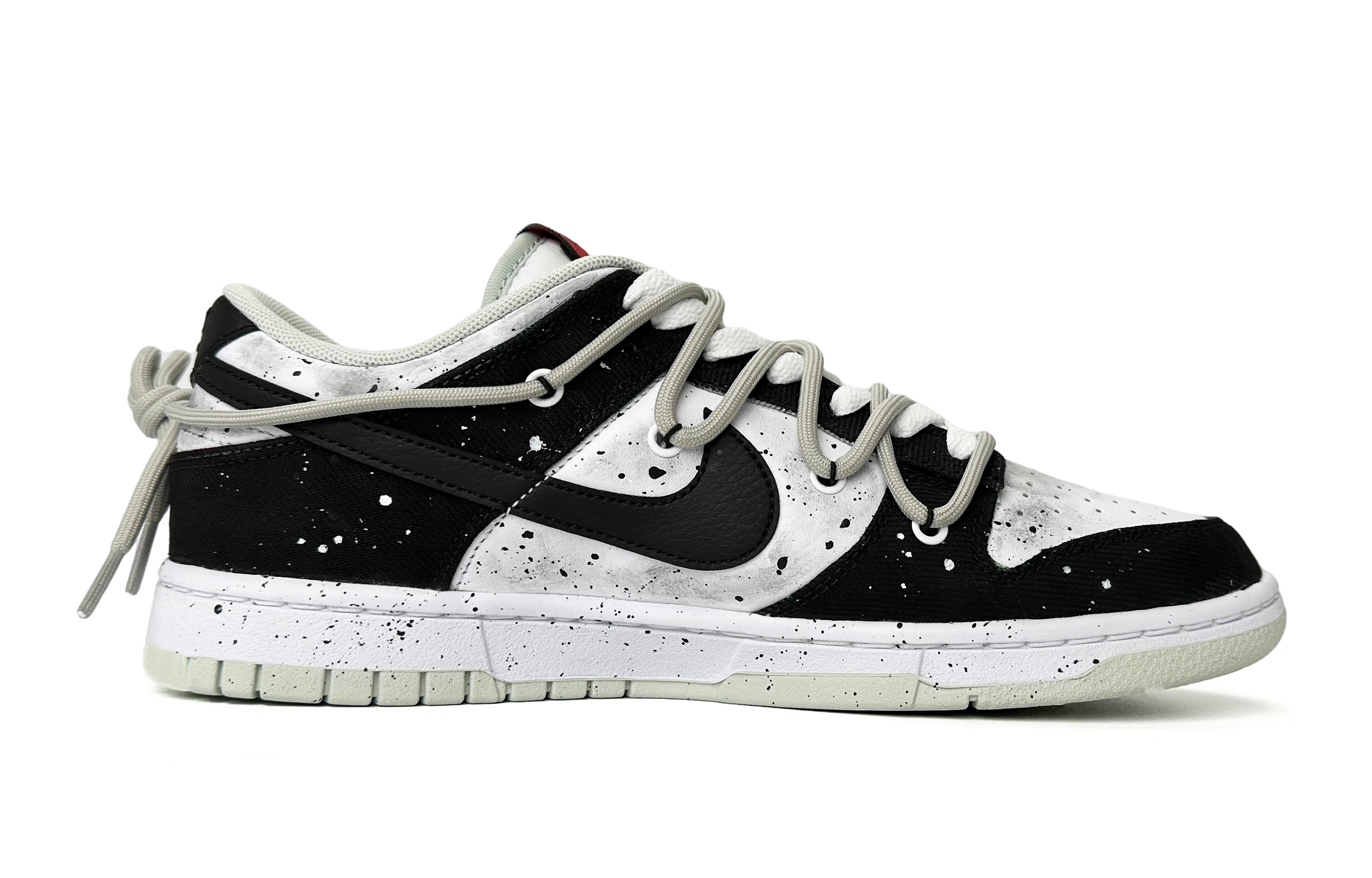 Order 나이키 덩크 로우 레트로 '체크' (커스텀) DV0827-100(Team11-生生不息男款黑白)