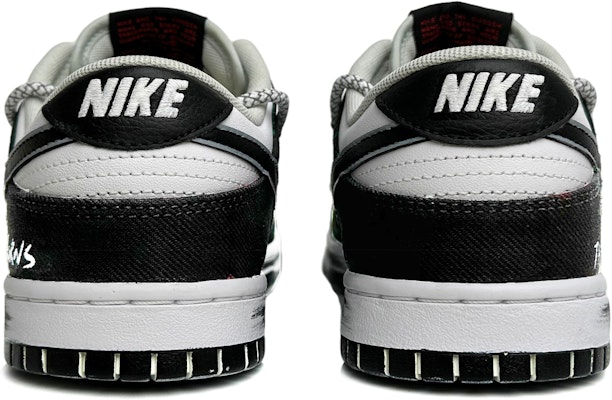 나이키 덩크 로우 레트로 '블랙쏜 플래드' (커스텀) DV0827-100(Team11-黑色荆棘男款黑白) Shop 나이키 덩크 로우 레트로 '블랙쏜 플래드' (커스텀) DV0827-100(Team11-黑色荆棘男款黑白)