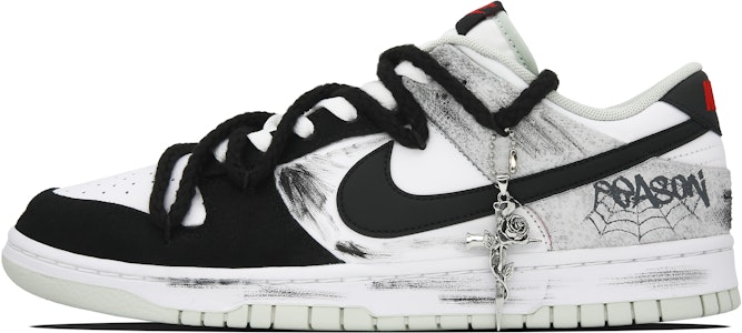 나이키 덩크 로우 레트로 '블랙앤화이트 플래드' (Custom) DV0827-100(Team28-男款局限S-BOX) Buy 나이키 덩크 로우 레트로 '블랙앤화이트 플래드' (Custom) DV0827-100(Team28-男款局限S-BOX)