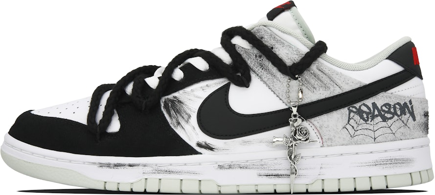 나이키 덩크 로우 레트로 '블랙앤화이트 플래드' (Custom) DV0827-100(Team28-男款局限S-BOX) Buy 나이키 덩크 로우 레트로 '블랙앤화이트 플래드' (Custom) DV0827-100(Team28-男款局限S-BOX)