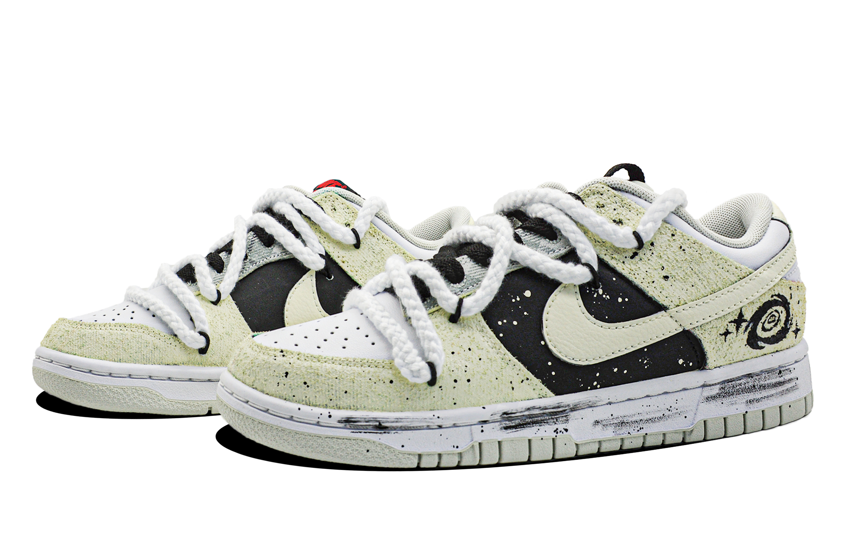 Lookbook [Sepatu Kustom] Nike Dunk Low Retro 'Plaid Cyber Beige' DV0827-100(Team28-男款东方赛博)