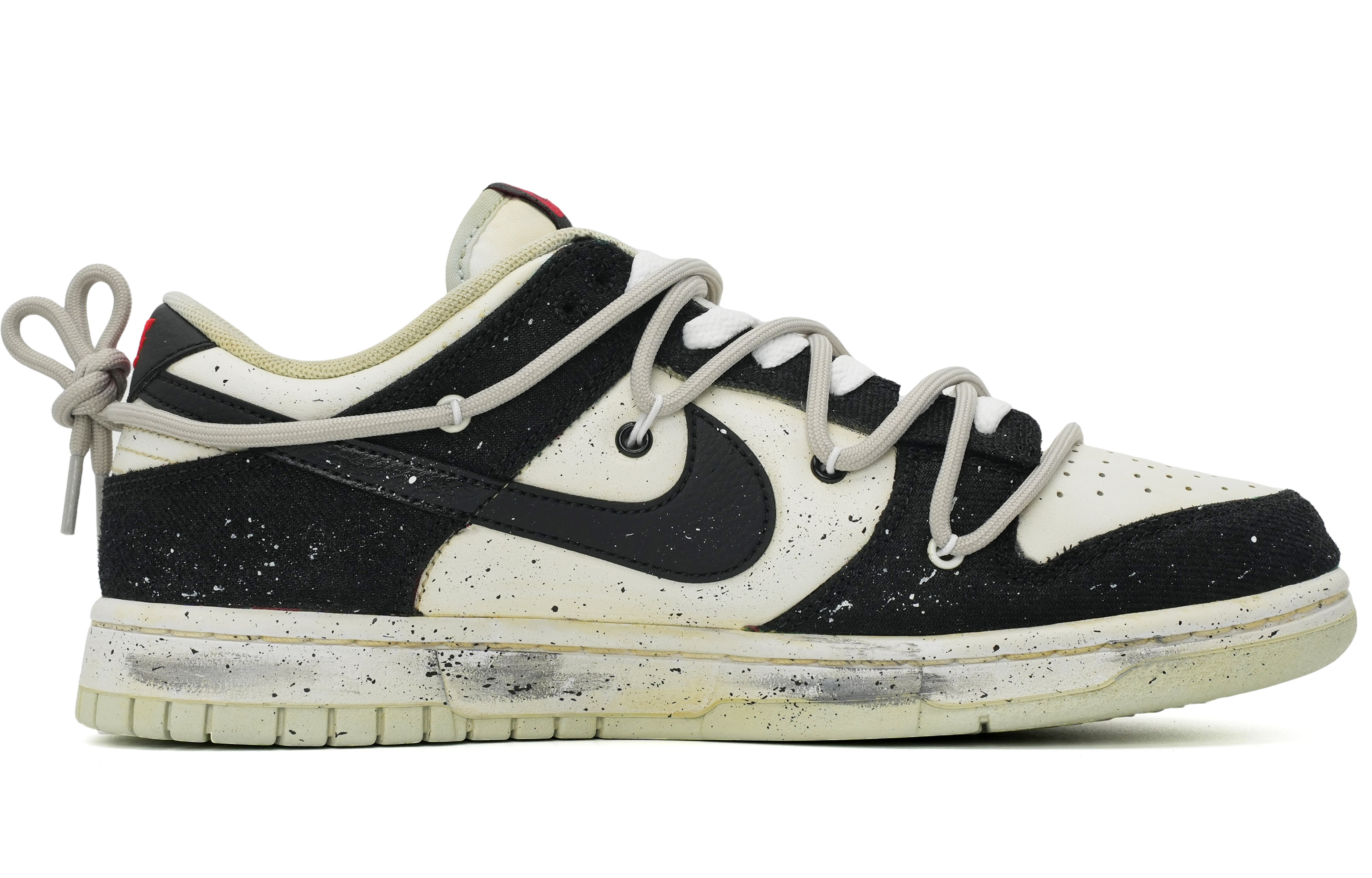Order [Zapatillas Personalizadas] Nike Dunk Low Retro 'Plaid Ink Peach Blossom' DV0827-100(Team35-桃花朵朵开）