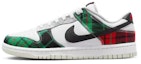 Details for 【訂製球鞋】 Nike Dunk Low Retro "Plaid" 影 台灣風 潑墨解構鞋帶 低筒 板鞋 男款 黑白灰