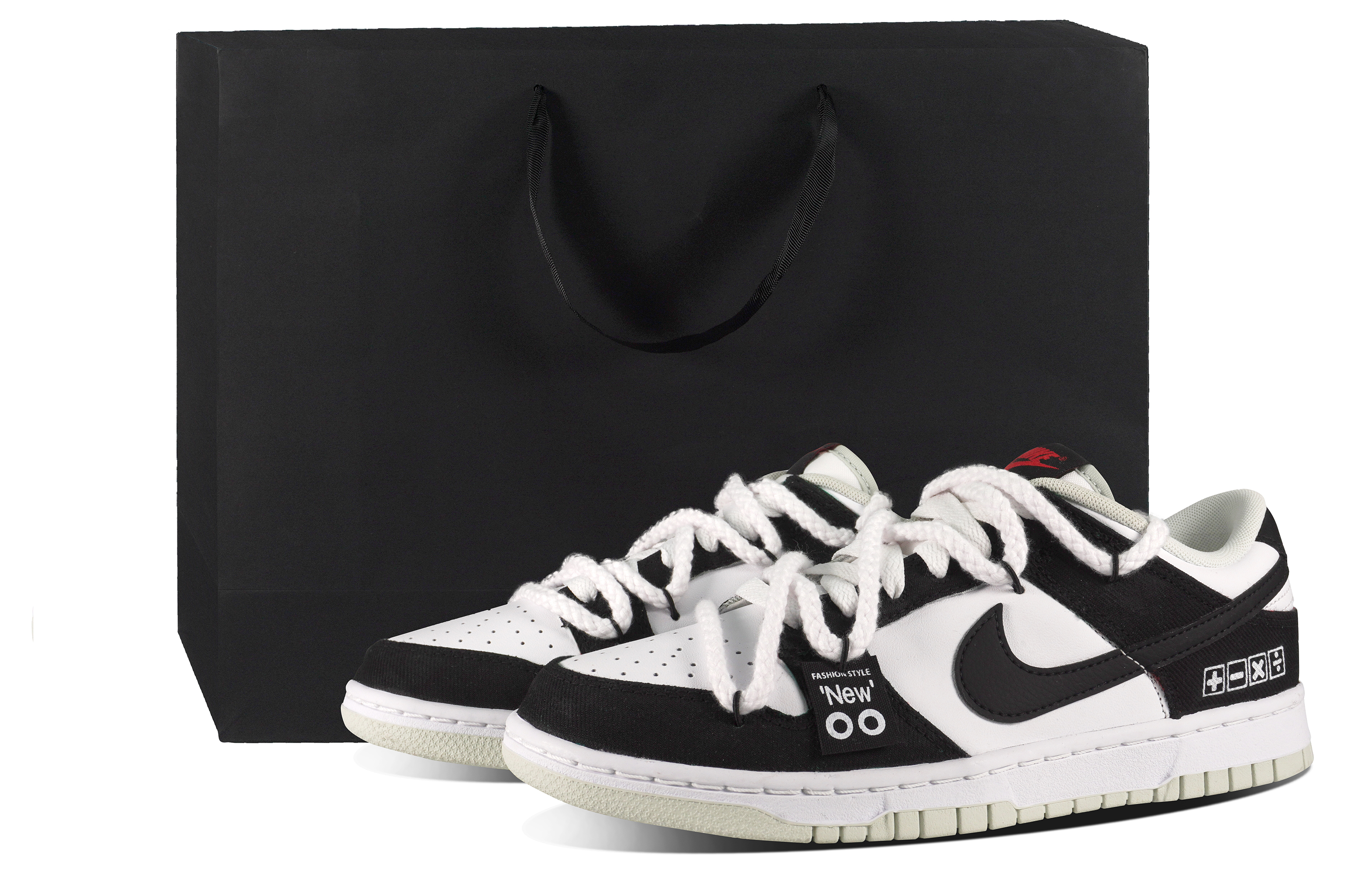 Buy 【訂製球鞋】Nike Dunk Low Retro 格子 數學公式 小眾簡約風 復古 防滑耐磨 低筒 板鞋 男款 黑白