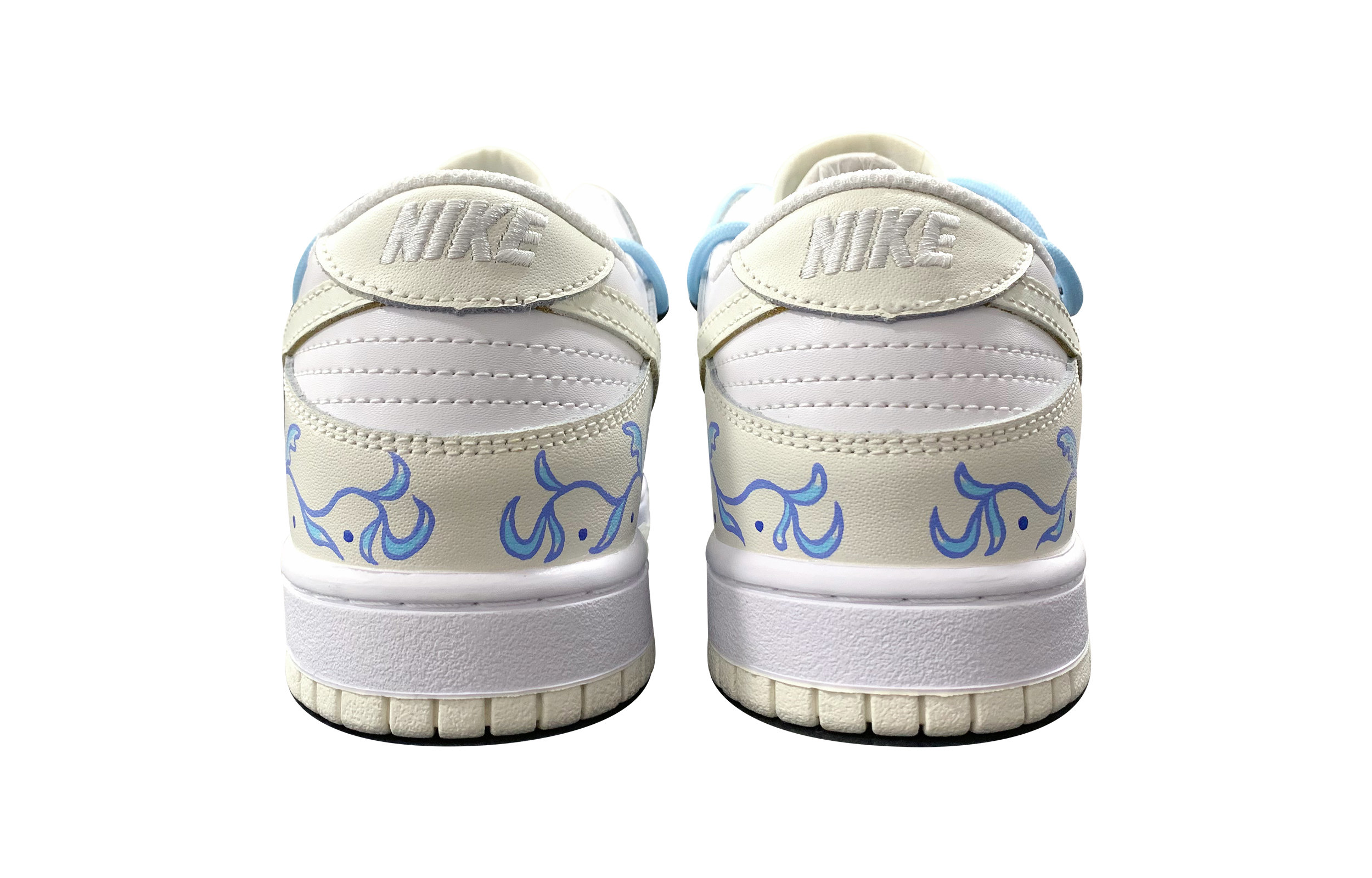 Shop [Zapatillas Personalizadas] Nike Dunk Low Retro 'Porcelain Blue Graffiti' DJ6188-100(TeamD-男款视觉青花瓷)