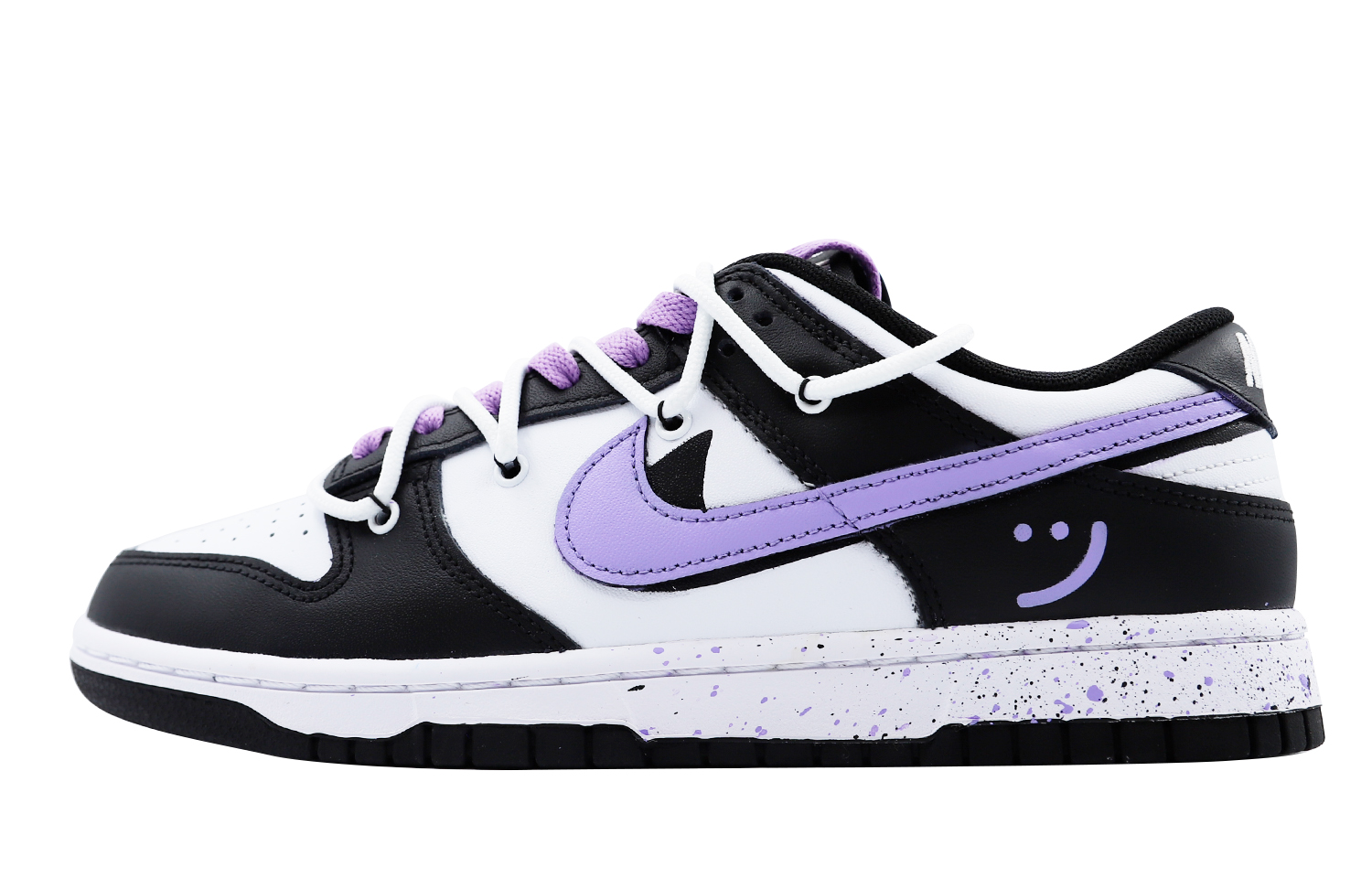 Buy [定制鞋款] 耐克Dunk Low复古款‘紫色熊猫’ DD1391-100(Team48-紫熊猫泼墨)