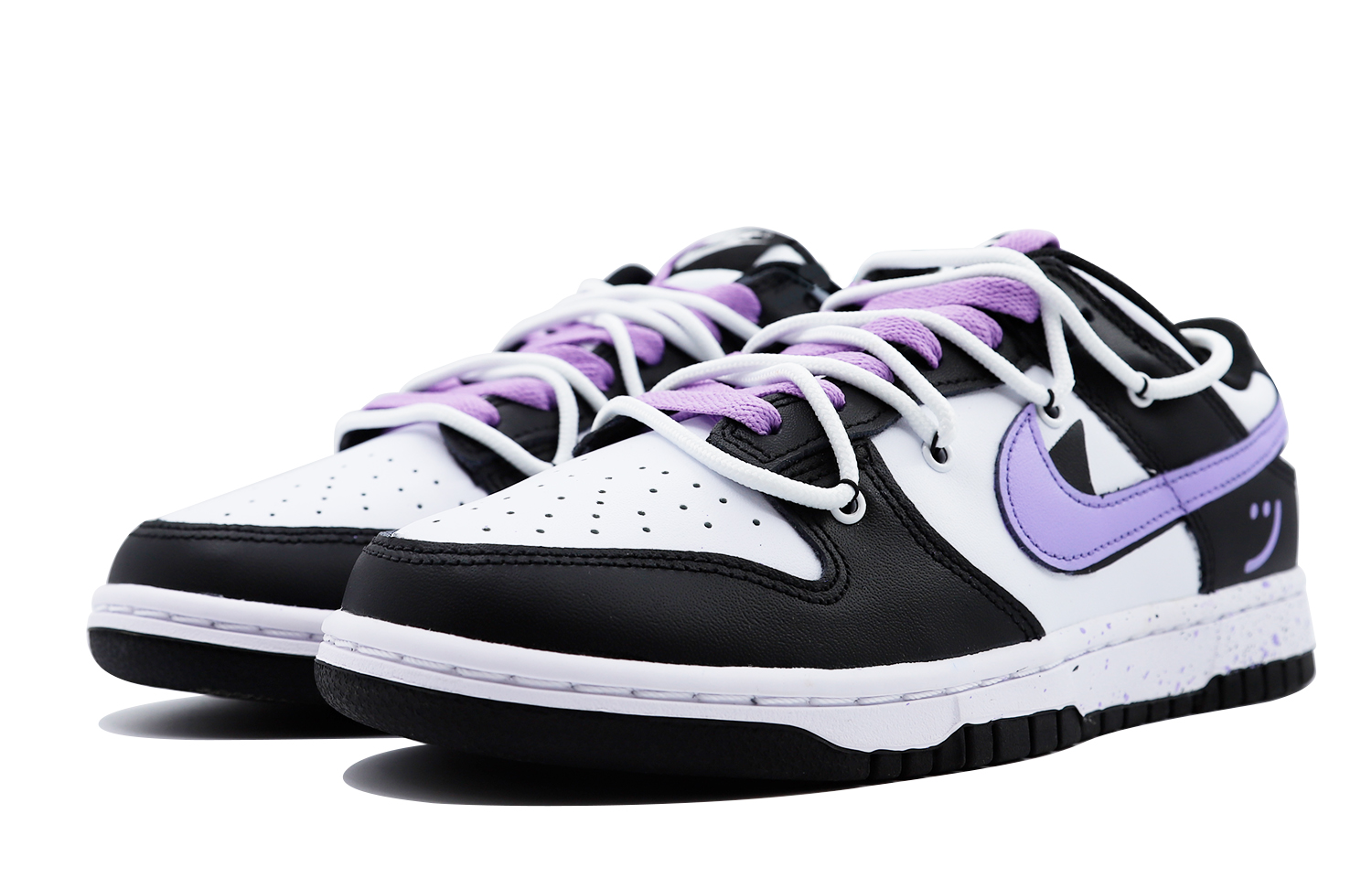 Lookbook [定制鞋款] 耐克Dunk Low复古款‘紫色熊猫’ DD1391-100(Team48-紫熊猫泼墨)