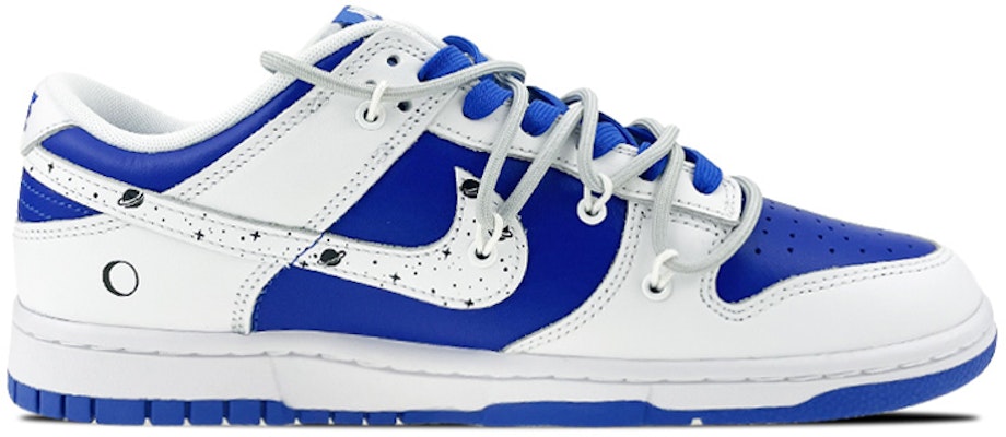 【定製球鞋】Nike Dunk Low Retro "Racer Blue" 解構 星球 星系 月相宇宙 塗鴉 低幫 板鞋 男款 白藍 Order 【定製球鞋】Nike Dunk Low Retro "Racer Blue" 解構 星球 星系 月相宇宙 塗鴉 低幫 板鞋 男款 白藍