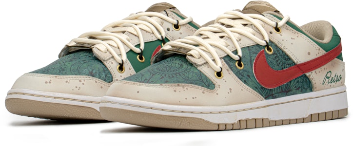 나이키 덩크 로우 레트로 '레드 그린 페인트 스플래터' (커스텀) DJ6188-200(TeamA-DK复古老花S-BOX) Lookbook 나이키 덩크 로우 레트로 '레드 그린 페인트 스플래터' (커스텀) DJ6188-200(TeamA-DK复古老花S-BOX)