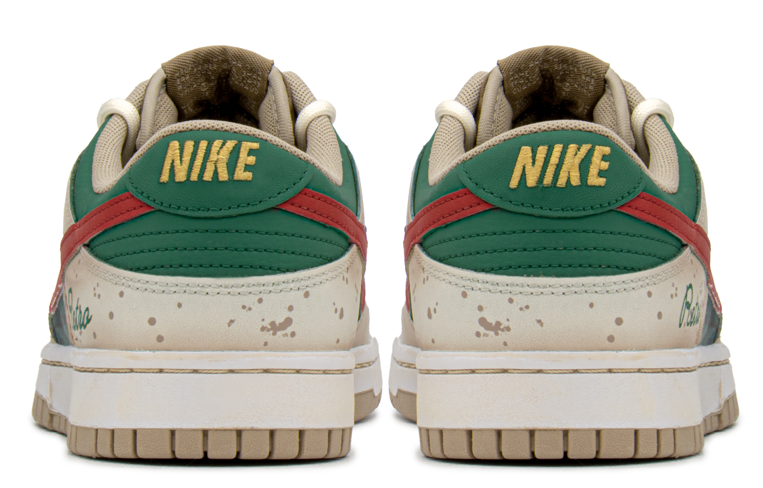 Purchase 나이키 덩크 로우 레트로 '레드 그린 페인트 스플래터' (커스텀) DJ6188-200(TeamA-DK复古老花S-BOX)