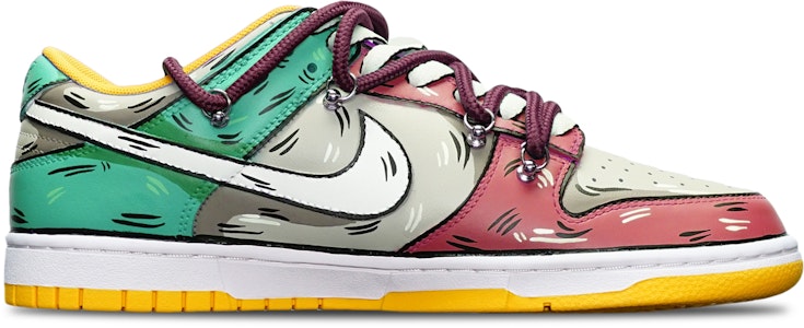 나이키 덩크 로우 레트로 '레드 그레이 그린' (커스텀) DD1391-702(TeamT-鲨鱼红灰绿S-BOX) Order 나이키 덩크 로우 레트로 '레드 그레이 그린' (커스텀) DD1391-702(TeamT-鲨鱼红灰绿S-BOX)