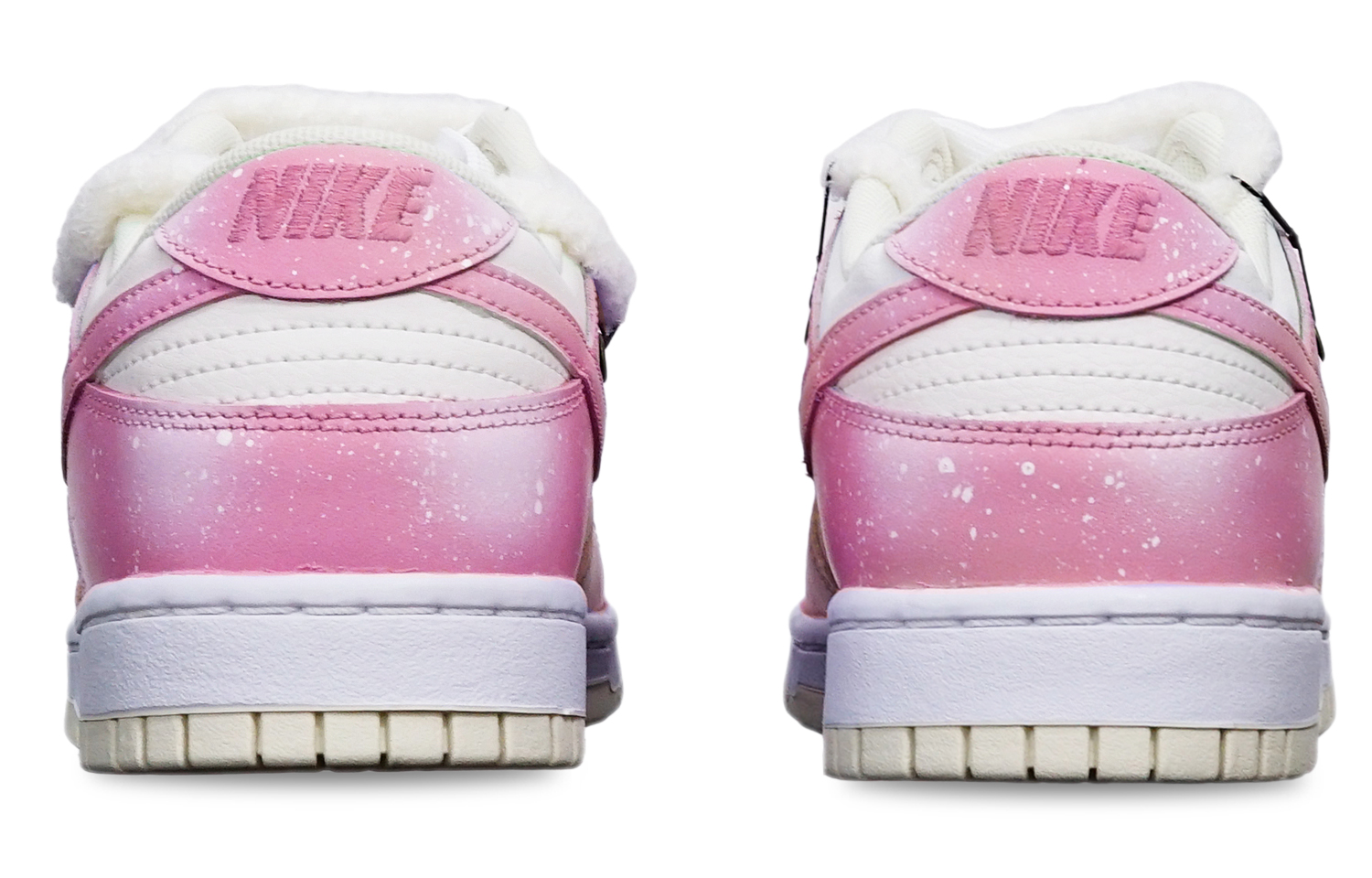 Shop 나이키 덩크 로우 레트로 '레드화이트 마카롱' (커스텀) DJ6188-100(TeamT-融雪红白S-BOX)