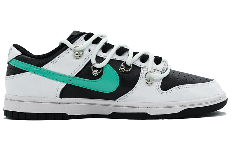 Order 나이키 덩크 로우 레트로 '역판다 화이트 블랙 그린' DJ6188-002(Team16-男款反转黑白)