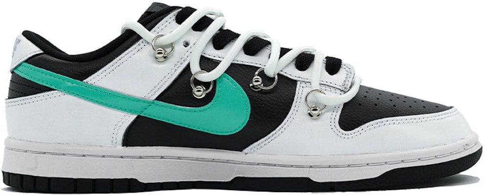 나이키 덩크 로우 레트로 '역판다 화이트 블랙 그린' DJ6188-002(Team16-男款反转黑白) Order 나이키 덩크 로우 레트로 '역판다 화이트 블랙 그린' DJ6188-002(Team16-男款反转黑白)