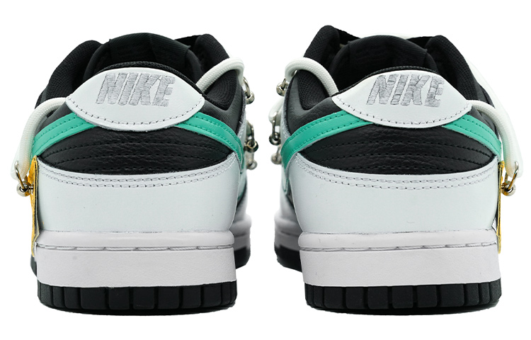 Purchase 나이키 덩크 로우 레트로 '역판다 화이트 블랙 그린' DJ6188-002(Team16-男款反转黑白)