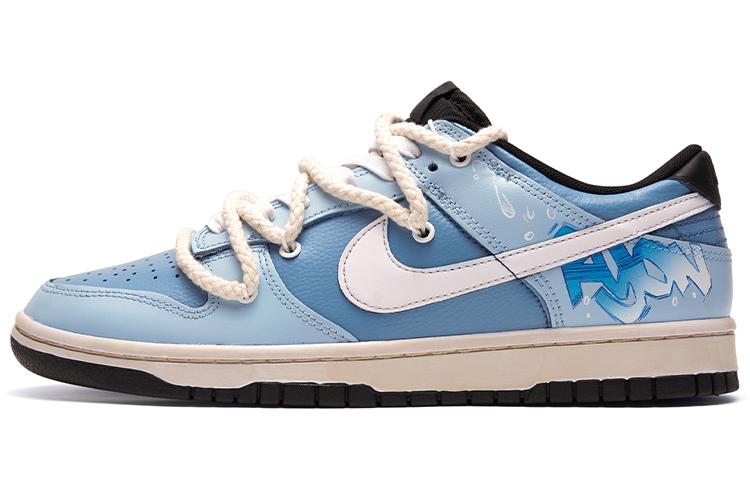 Buy [定制鞋] 耐克Dunk Low复古 '陵南蓝白' DJ6188-002(TeamR-男款陵南S-BOX)