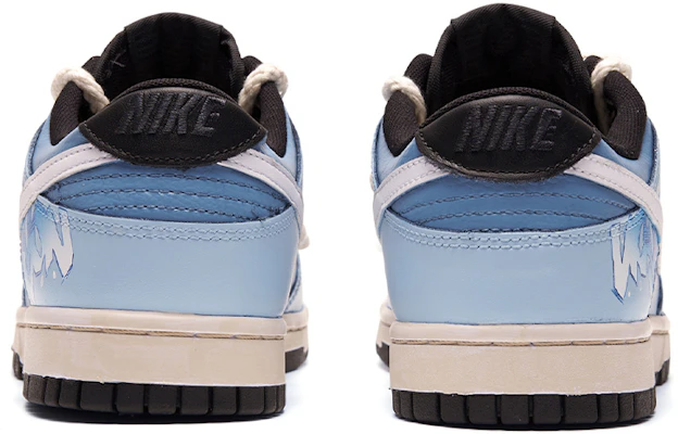 【訂製球鞋】 Nike Dunk Low Retro 解構鞋帶 陵南 熱血青春 特殊鞋盒 手繪噴繪 低幫 板鞋 男款 藍白 Shop 【訂製球鞋】 Nike Dunk Low Retro 解構鞋帶 陵南 熱血青春 特殊鞋盒 手繪噴繪 低幫 板鞋 男款 藍白
