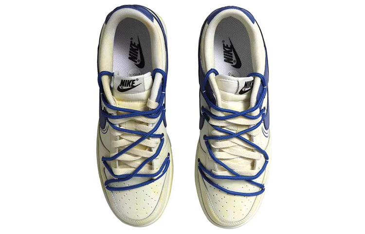 Purchase [Sepatu Custom] Nike Dunk Low Retro 'Sail Putih-Biru' DJ6188-101(Team拾玖-帆船男S-BOX)