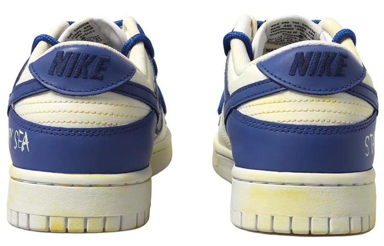 Details for [Sepatu Custom] Nike Dunk Low Retro 'Sail Putih-Biru' DJ6188-101(Team拾玖-帆船男S-BOX)