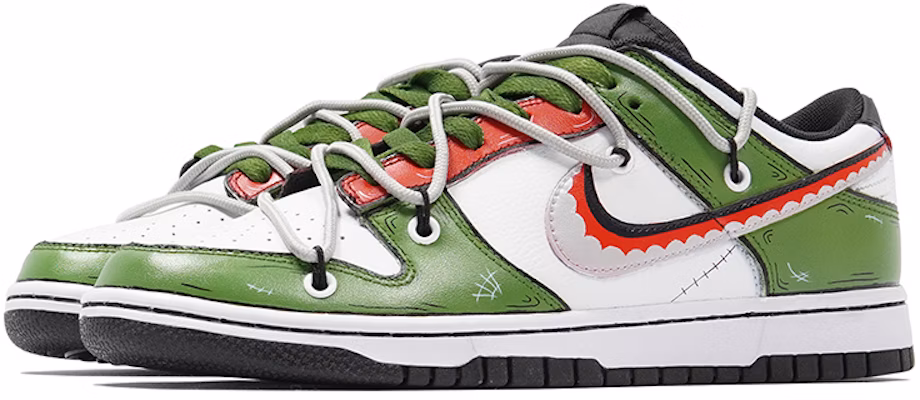 나이키 덩크 로우 레트로 '조로 해체' (커스텀) DJ6188-002(TeamP-男款海贼王索隆) Lookbook 나이키 덩크 로우 레트로 '조로 해체' (커스텀) DJ6188-002(TeamP-男款海贼王索隆)