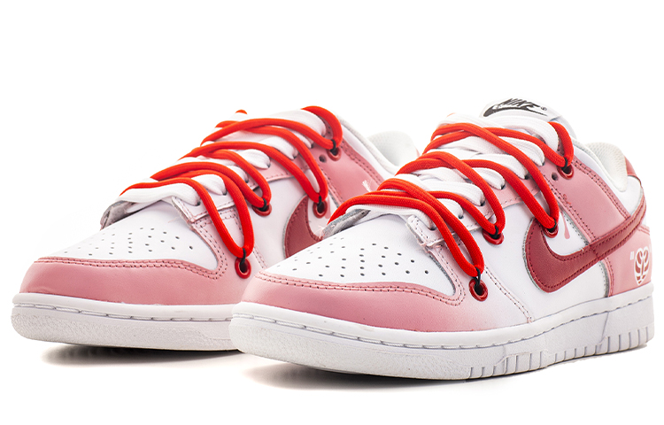 Lookbook [Zapatos Personalizados] Nike Dunk Low Retro 'Sakura Pink StrangeLove' DD1503-109(TeamA-男女解构小情人节)
