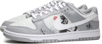 Lookbook 【定制球鞋】Nike Dunk Low Retro 武士道 日式風 潮新時尚 復古休閒 低幫 板鞋 男款 白灰紅