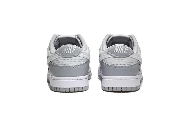 Purchase [定制鞋] 耐克Dunk低帮复古款 '武士白灰红' DJ6188-001(Team10-武士道白灰QD)