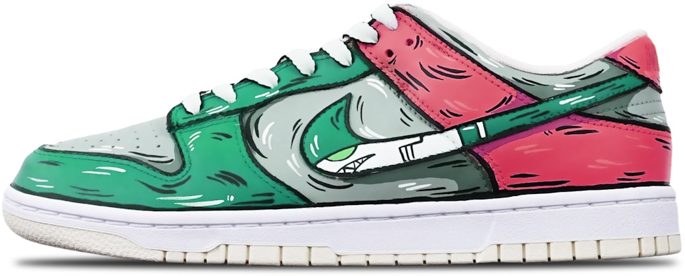 【客製球鞋】Nike Dunk Low Retro 二維線條 鯊魚導彈 復古 限量特殊鞋盒 低筒 板鞋 男款 灰綠紅 Buy 【客製球鞋】Nike Dunk Low Retro 二維線條 鯊魚導彈 復古 限量特殊鞋盒 低筒 板鞋 男款 灰綠紅
