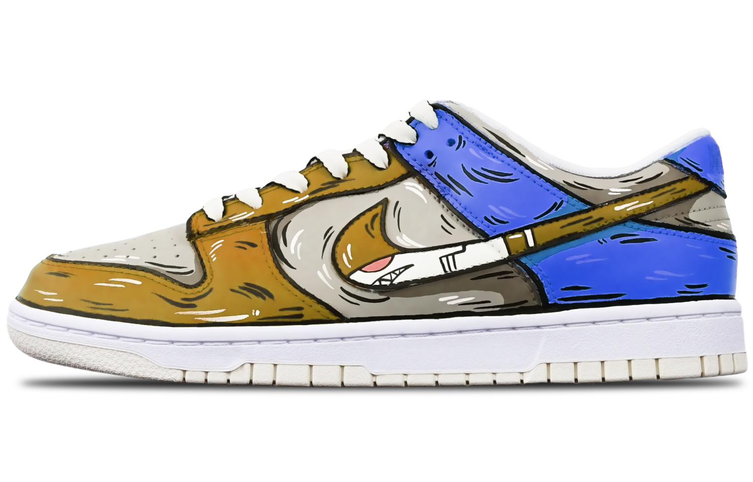 Buy ナイキ ダンク レトロ "シャークミサイル" (灰/茶/青) DJ6188-100(TeamT-鲨鱼灰棕蓝S-BOX)