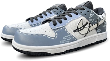 【カスタムシューズ】ナイキ ダンク ロー レトロ 'シルバークラウドグラフィティ' DJ6188-002(TeamD-男款银色云纹手绘涂鸦银灰) Lookbook 【カスタムシューズ】ナイキ ダンク ロー レトロ 'シルバークラウドグラフィティ' DJ6188-002(TeamD-男款银色云纹手绘涂鸦银灰)