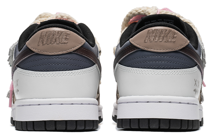 Shop [カスタムシューズ] ナイキ ダンク ロー レトロ『シルバーゴースト デコンストラクト』 DD1391-100(TeamB-男款岩土幽灵S-BOX)