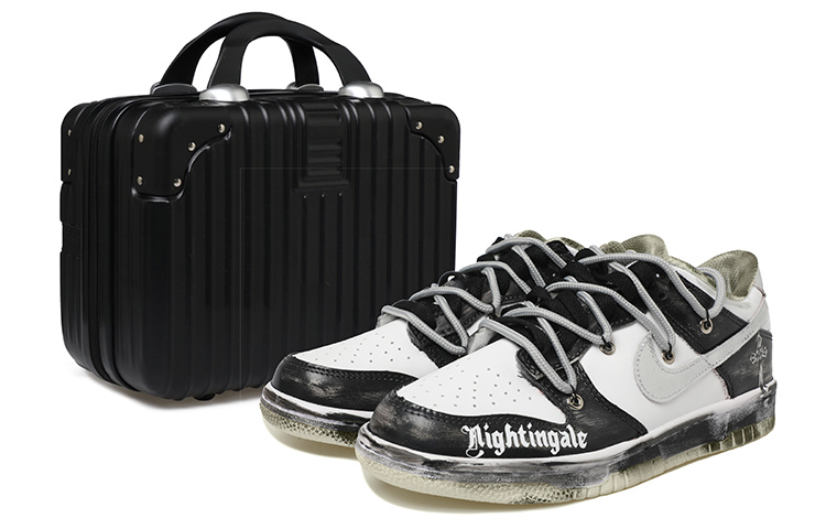 Buy [Nike Kustom] Dunk Low Retro 'Silver Swoosh Graffiti Dekonstruksi' DJ6188-100(Team拾玖-反转十字架男S-BOX)