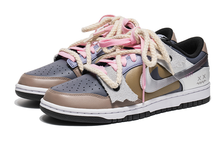 Lookbook [定制鞋] 耐克Dunk Low复古'银白幽灵' CW1590-100(TeamB-女款岩土幽灵S-BOX)