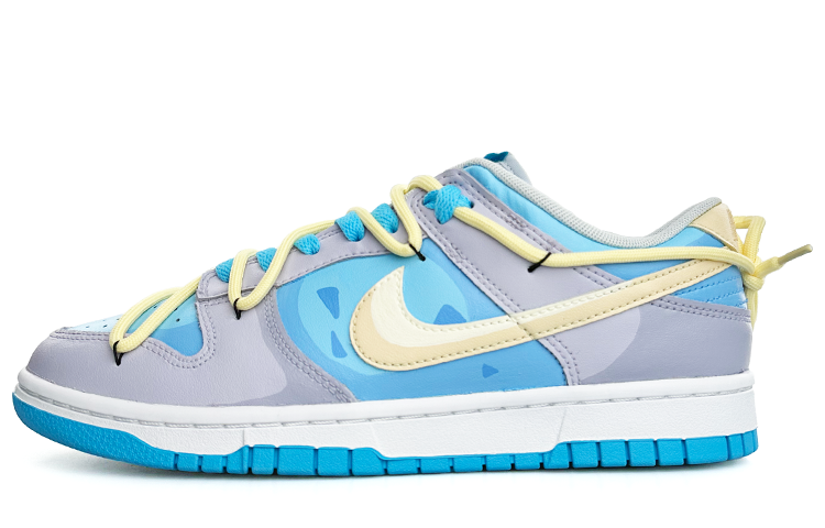 Buy 【定製球鞋】Nike Dunk Low Retro 簡約 解構 低筒 板鞋 男款 藍灰色