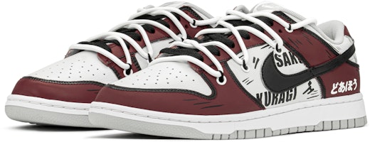 나이키 덩크 로우 레트로 '슬램덩크 해체 블랙 레드 화이트' DJ6188-003(TeamA-DK灌篮) Lookbook 나이키 덩크 로우 레트로 '슬램덩크 해체 블랙 레드 화이트' DJ6188-003(TeamA-DK灌篮)