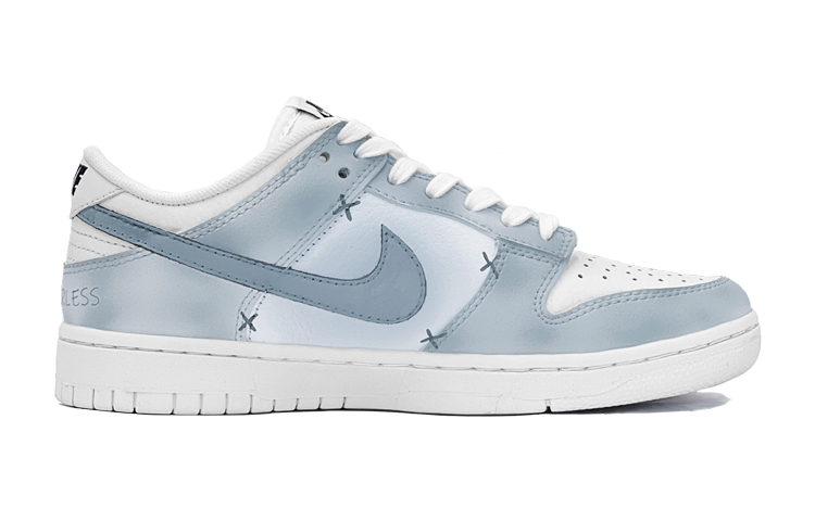 Order [Zapatos Personalizados] Nike Dunk Low Retro 'Graffiti Azul Smog' DJ6188-101(TeamS-夏日雾霾蓝dunk)