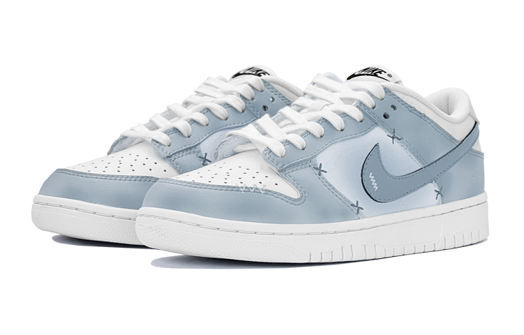 Lookbook [Zapatos Personalizados] Nike Dunk Low Retro 'Graffiti Azul Smog' DJ6188-101(TeamS-夏日雾霾蓝dunk)
