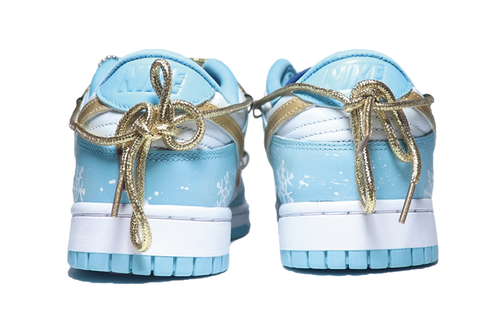 Purchase 나이키 덩크 로우 레트로 '스모그 블루 윈터 홀리데이' (커스텀) DM0121-400(Team25-蓝雪花)