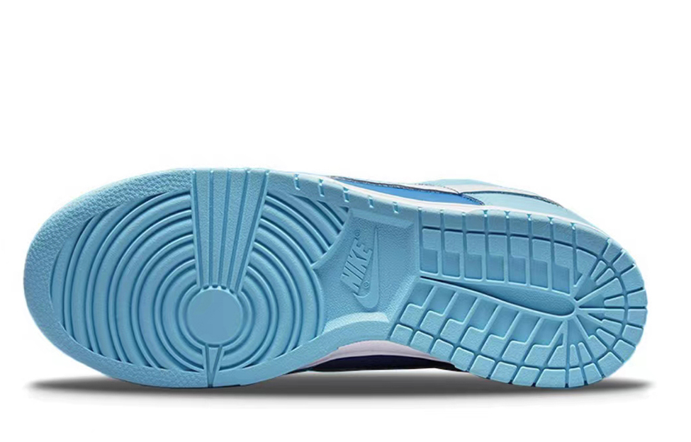 Details for 나이키 덩크 로우 레트로 '스모그 블루 윈터 홀리데이' (커스텀) DM0121-400(Team25-蓝雪花)