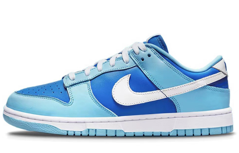 Sizing 나이키 덩크 로우 레트로 '스모그 블루 윈터 홀리데이' (커스텀) DM0121-400(Team25-蓝雪花)