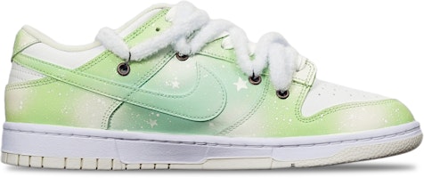 【定制球鞋】Nike Dunk Low Retro 融雪雪花 馬卡龍 解構雙鞋帶 低幫 復古板鞋 特殊鞋盒 男款 綠白 Order 【定制球鞋】Nike Dunk Low Retro 融雪雪花 馬卡龍 解構雙鞋帶 低幫 復古板鞋 特殊鞋盒 男款 綠白