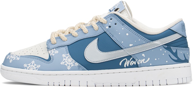 【訂製球鞋】Nike Dunk Low retro fzbb 冰雪限定 雪花鹿 低幫 板鞋 男款 藍 特殊禮盒 Buy 【訂製球鞋】Nike Dunk Low retro fzbb 冰雪限定 雪花鹿 低幫 板鞋 男款 藍 特殊禮盒