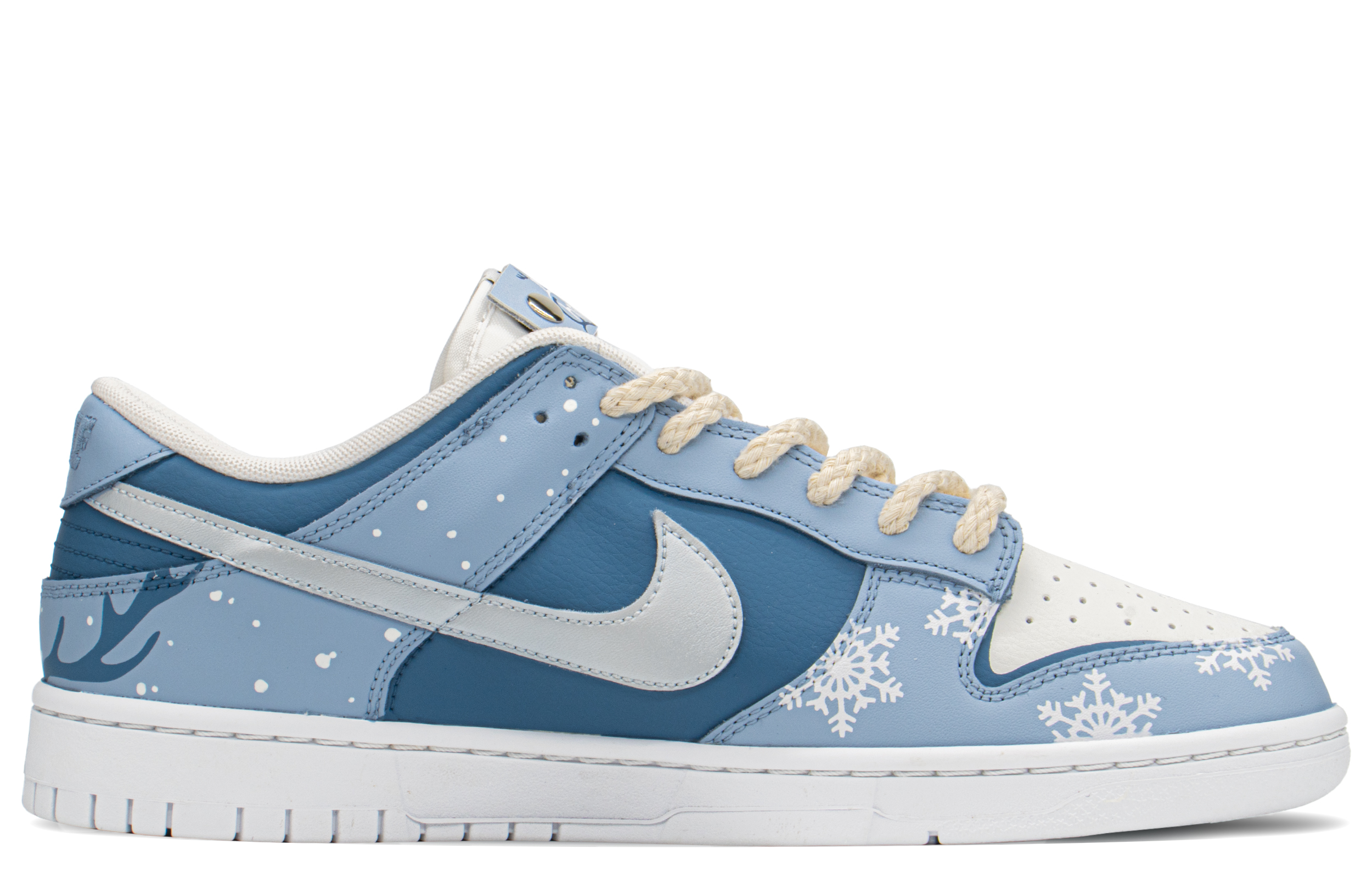 Order [Sepatu Kustom] Nike Dunk Low Retro 'Rusa Flake Salju' DJ6188-101(TeamA-DK男雪花鹿S-BOX)