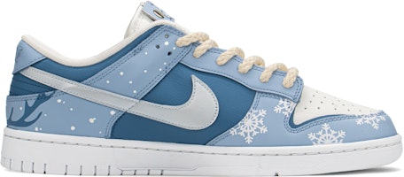 【訂製球鞋】Nike Dunk Low retro fzbb 冰雪限定 雪花鹿 低幫 板鞋 男款 藍 特殊禮盒 Order 【訂製球鞋】Nike Dunk Low retro fzbb 冰雪限定 雪花鹿 低幫 板鞋 男款 藍 特殊禮盒