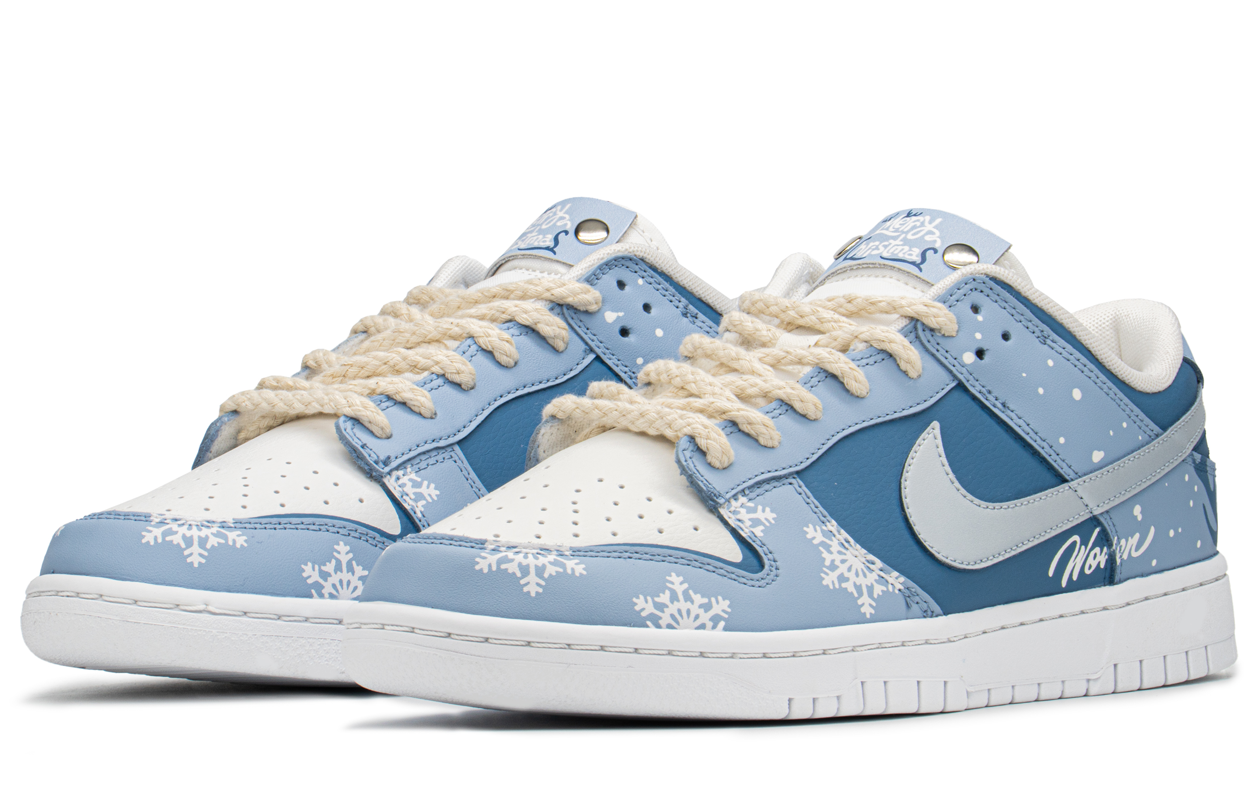 Lookbook [Sepatu Kustom] Nike Dunk Low Retro 'Rusa Flake Salju' DJ6188-101(TeamA-DK男雪花鹿S-BOX)