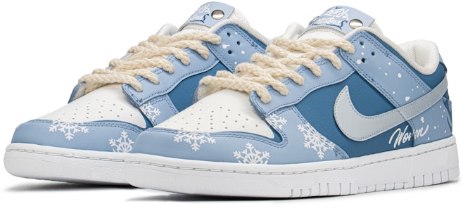 【訂製球鞋】Nike Dunk Low retro fzbb 冰雪限定 雪花鹿 低幫 板鞋 男款 藍 特殊禮盒 Lookbook 【訂製球鞋】Nike Dunk Low retro fzbb 冰雪限定 雪花鹿 低幫 板鞋 男款 藍 特殊禮盒