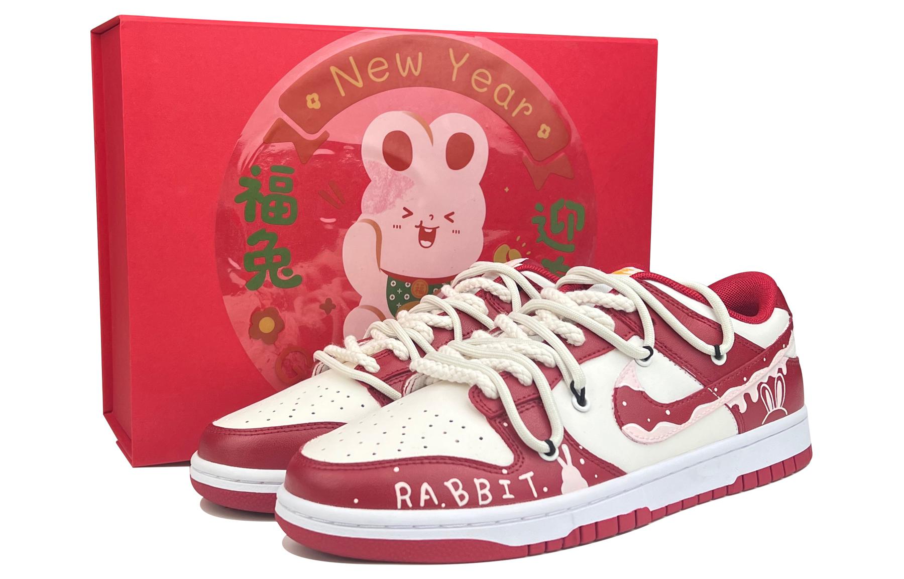 Buy [Kasut Custom] Nike Dunk Low Retro 'Arnab Salji Merah Putih' DD1391-602(TeamD-男款雪地小兔)